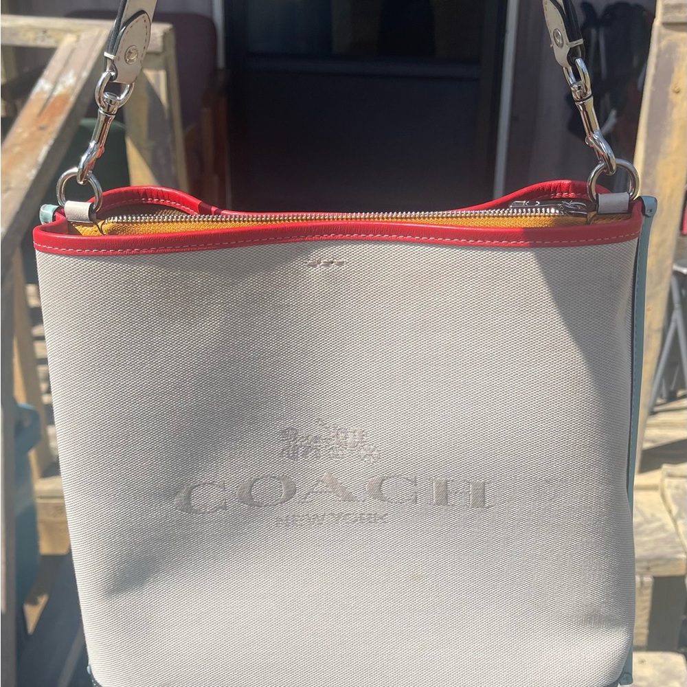 Mollie Colorblock Bucket Bag. - image 6